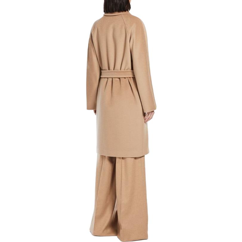 (Women) 'S Max Mara MaxMara  Long Camel Coat - Cashmere & Wool Robe Style with Lapel. 1016033306001-ESTELLA 圖 4
