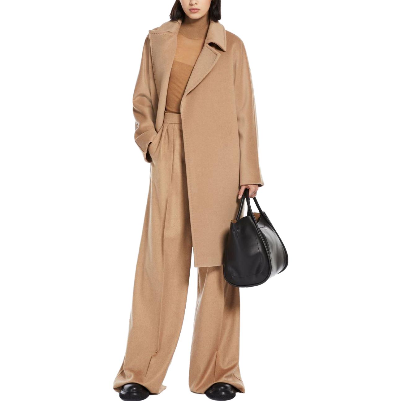 (Women) 'S Max Mara MaxMara  Long Camel Coat - Cashmere & Wool Robe Style with Lapel. 1016033306001-ESTELLA 圖 5