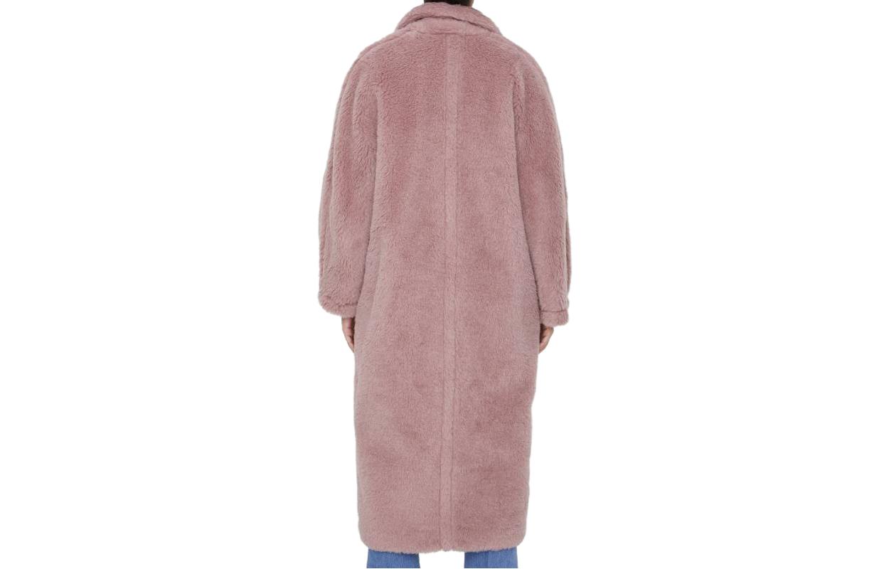 (Women) 'S Max Mara MaxMara  Long Double-Breasted Solid Coat Pink 2310161936600-023 圖 3