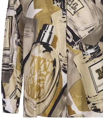 (Women) 'S Max Mara MaxMara Long Sleeve Shirt with Monogram Print and Buttoned Square Collar 2311161039600-009 Purchase (Women) 'S Max Mara MaxMara Long Sleeve Shirt with Monogram Print and Buttoned Square Collar 2311161039600-009