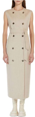 (W) ‘S Max Mara 无袖双排扣连衣裙 浅米色。 1271014106-016 Lookbook (W) ‘S Max Mara 无袖双排扣连衣裙 浅米色。 1271014106-016