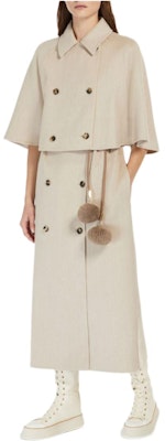 (W) ‘S Max Mara 无袖双排扣连衣裙 浅米色。 1271014106-016 Purchase (W) ‘S Max Mara 无袖双排扣连衣裙 浅米色。 1271014106-016