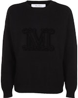 (Women) 'S Max Mara MaxMara Loose-Fit Black Knitted Long-Sleeve Sweater 13660813600 GIOSTRA 006 (Women) 'S Max Mara MaxMara Loose-Fit Black Knitted Long-Sleeve Sweater 13660813600 GIOSTRA 006