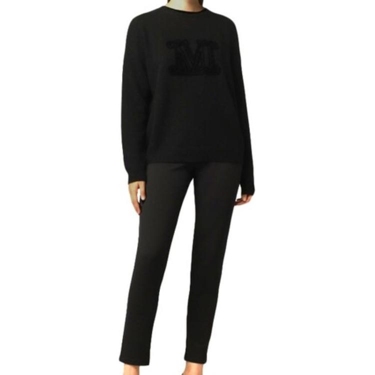 Lookbook (W) 막스마라 루즈핏 블랙 니트 긴소매 스웨터 13660813600 GIOSTRA 006