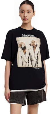 (W) ''赛马拉 MaxMara 松身版黑色狗狗印花短袖 T 恤'' 2319460139600TACCO011 Sizing (W) ''赛马拉 MaxMara 松身版黑色狗狗印花短袖 T 恤'' 2319460139600TACCO011