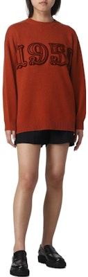 (W) ''S Max Mara MaxMara 寬鬆圓領針織毛衣 辣椒紅 2313611431600-017 Shop (W) ''S Max Mara MaxMara 寬鬆圓領針織毛衣 辣椒紅 2313611431600-017