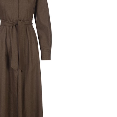 (W) Abrigo Max Mara Marrón Sólido con Cinturón 2312260233600-015 Purchase (W) Abrigo Max Mara Marrón Sólido con Cinturón 2312260233600-015