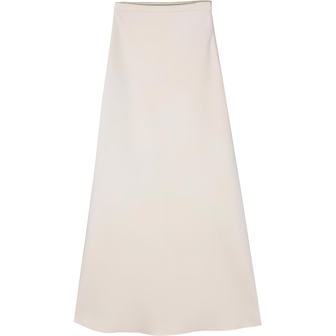 (Women) 'S Max Mara MaxMara  Mid-Length Casual Knit Skirt in Off-White. 2411771021600-002