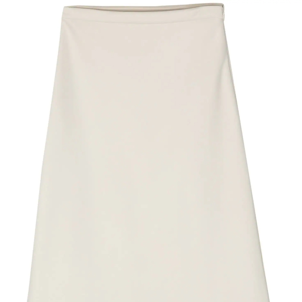 Shop (Women) 'S Max Mara MaxMara  Mid-Length Casual Knit Skirt in Off-White. 2411771021600-002