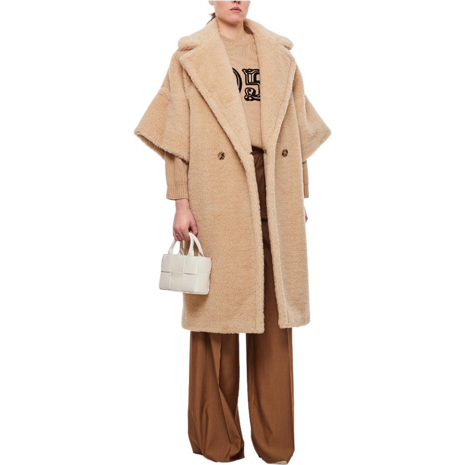 (Women) 'S Max Mara MaxMara  Mid-Length Khaki Double-Breasted Coat with Half Sleeves. 2310110431-009 圖 7