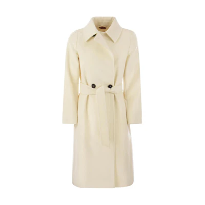 (Women) 'S Max Mara MaxMara Midi Coat with Belt Beige Color 2360162133600-001