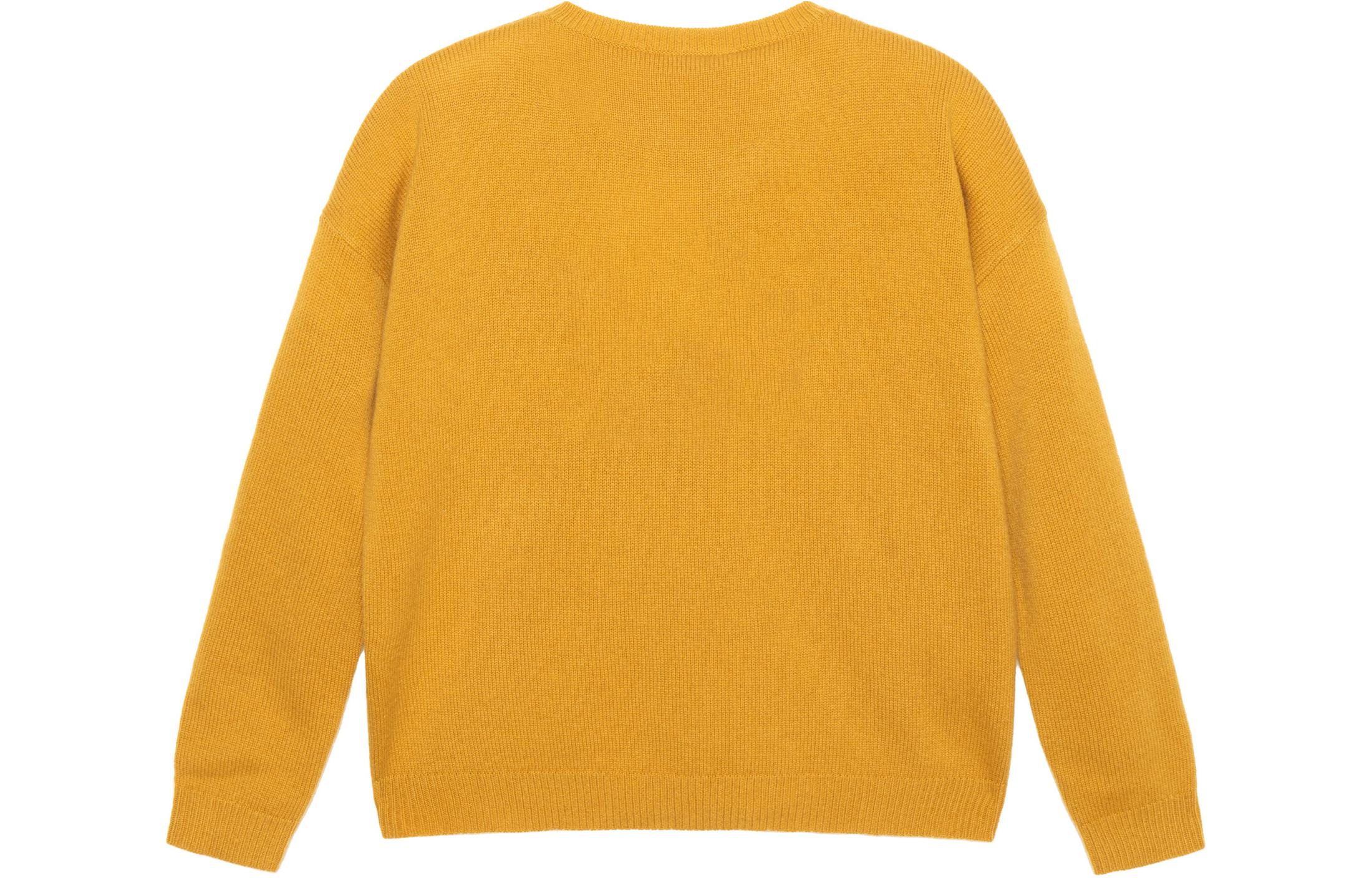 (Women) 'S Max Mara MaxMara  Orange Knit Sweater with Letter Print Crewneck. 1361013106-004 圖 3