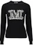Order (W) Max Mara 超大码刺绣标志黑色长袖毛衣 2313662133600-017