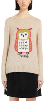 (W) ''S Max Mara MaxMara 猫头鹰提花针织毛衣 棕色 5366132906004-GALLO Lookbook (W) ''S Max Mara MaxMara 猫头鹰提花针织毛衣 棕色 5366132906004-GALLO