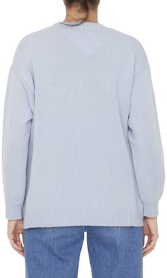 (Women) 'S Max Mara MaxMara Pattern Print Ribbed Crew Neck Sweater Light Blue 2313660733600-019 Shop (Women) 'S Max Mara MaxMara Pattern Print Ribbed Crew Neck Sweater Light Blue 2313660733600-019