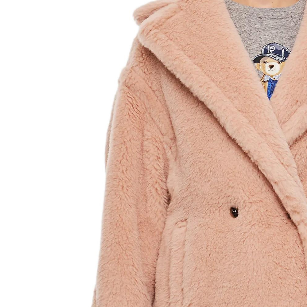 (Women) 'S Max Mara MaxMara  Pink Double-Breasted Long Sleeve Oversized Coat. 2310160133600-003 圖 5