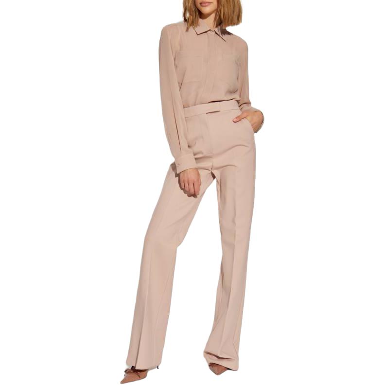 Lookbook (Women) 'S Max Mara MaxMara  Pink High-Waist Loose Straight Casual Pants. 1786014106-003