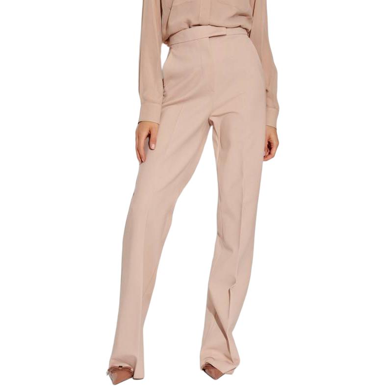 Shop (Women) 'S Max Mara MaxMara  Pink High-Waist Loose Straight Casual Pants. 1786014106-003
