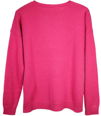 (W) ''S Max Mara MaxMara Pink Sweater Pola Huruf Lengan Panjang Loose Fit Crewneck 241136108160-018 Lookbook (W) ''S Max Mara MaxMara Pink Sweater Pola Huruf Lengan Panjang Loose Fit Crewneck 241136108160-018