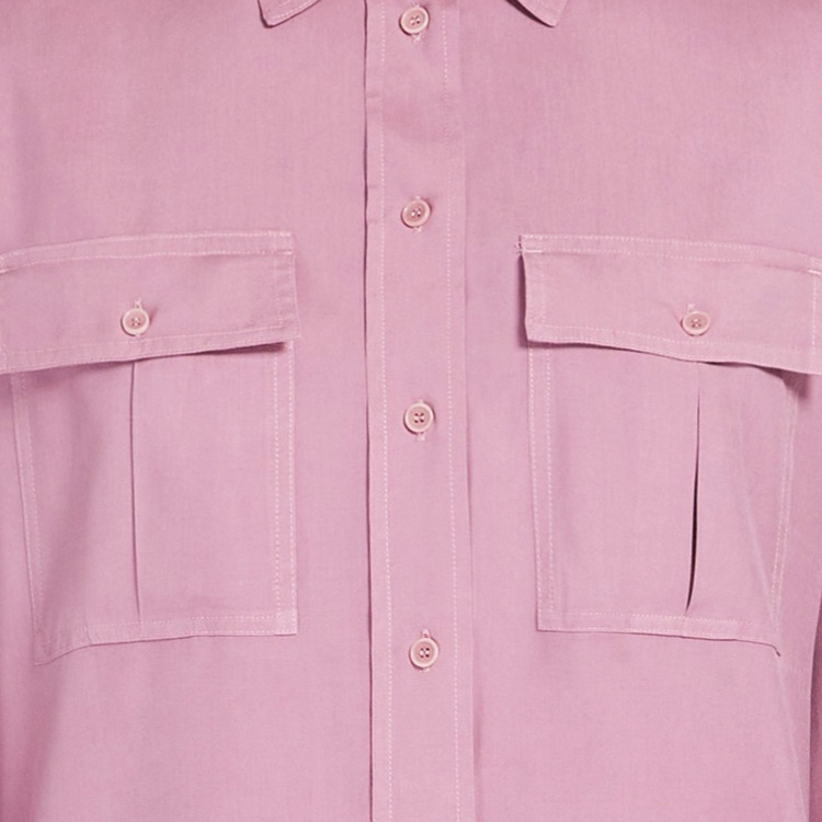 Details for (Women) 'S Max Mara MaxMara  Pink Solid Button-Up Relaxed Long Sleeve Shirt 1111144306-005