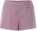 Buy (Women) 'S Max Mara MaxMara Pink Solid Zipper Straight Casual Shorts. 2411141053600-007