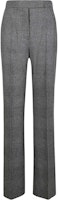 (Women) 'S Max Mara MaxMara Plaid Slim Fit Flare Pants - Gray 2311361133600-002 (Women) 'S Max Mara MaxMara Plaid Slim Fit Flare Pants - Gray 2311361133600-002