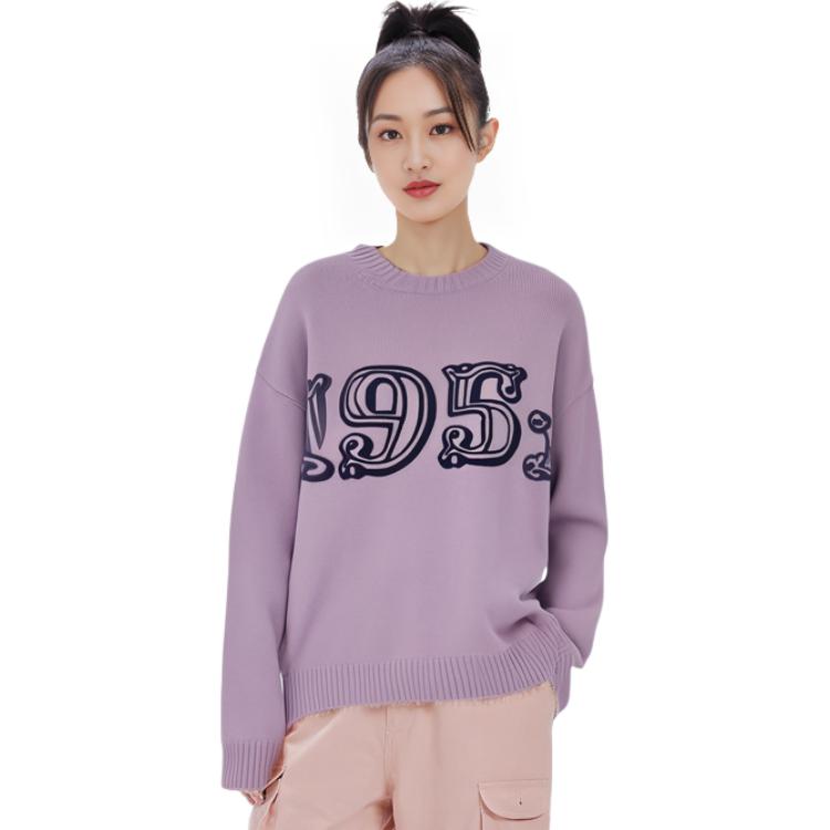 Shop (W) Jersey Suelto de Punto Diseño Numérico Morado ''S Max Mara MaxMara. 2313660733600-016