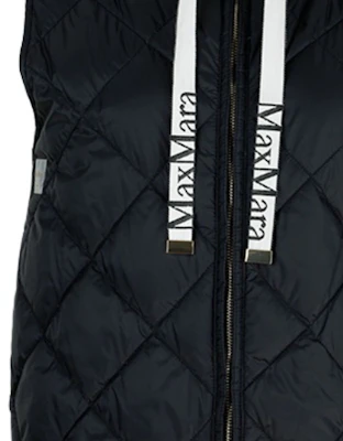 (W) ''S Max Mara マックスマーラ キルティングダウンベスト ドローストリング襟 ブルー 9296032606-002 Details for (W) ''S Max Mara マックスマーラ キルティングダウンベスト ドローストリング襟 ブルー 9296032606-002