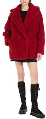 (W) ''Kot Pendek Merah Double-Breasted ''S Max Mara dengan Notched Lapel.'' 1081034106012-FRAIS Lookbook (W) ''Kot Pendek Merah Double-Breasted ''S Max Mara dengan Notched Lapel.'' 1081034106012-FRAIS