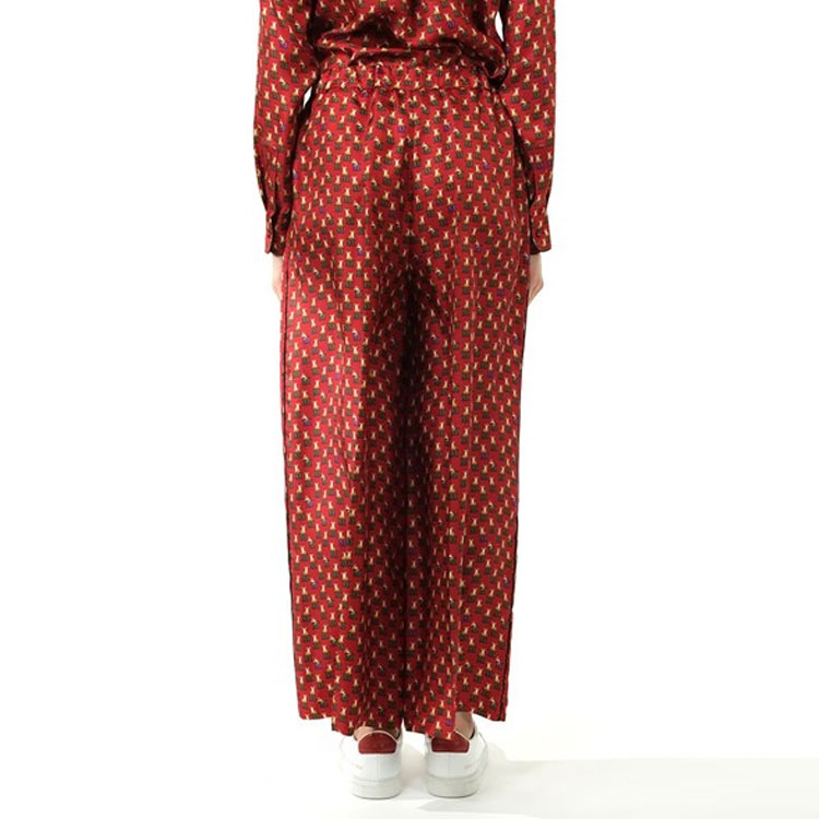 Shop (W) Pantalones Casuales Rojos Sueltos con Estampado Contraste ''S Max Mara MaxMara 11311121600-065005