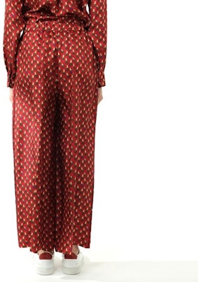 (W) Pantalones Casuales Rojos Sueltos con Estampado Contraste ''S Max Mara MaxMara 11311121600-065005 Shop (W) Pantalones Casuales Rojos Sueltos con Estampado Contraste ''S Max Mara MaxMara 11311121600-065005