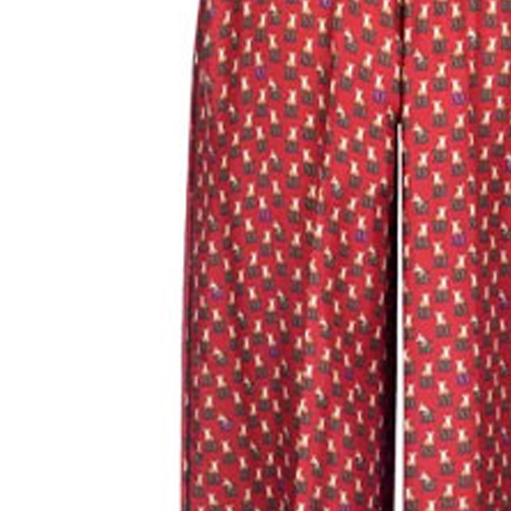 Sizing (W) Pantalones Casuales Rojos Sueltos con Estampado Contraste ''S Max Mara MaxMara 11311121600-065005