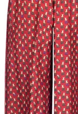 (W) Pantalones Casuales Rojos Sueltos con Estampado Contraste ''S Max Mara MaxMara 11311121600-065005 Sizing (W) Pantalones Casuales Rojos Sueltos con Estampado Contraste ''S Max Mara MaxMara 11311121600-065005