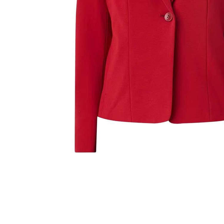 Purchase (Women) 'S Max Mara MaxMara  Red Single-Button Blazer Jacket with Notched Lapel. MIRNA002