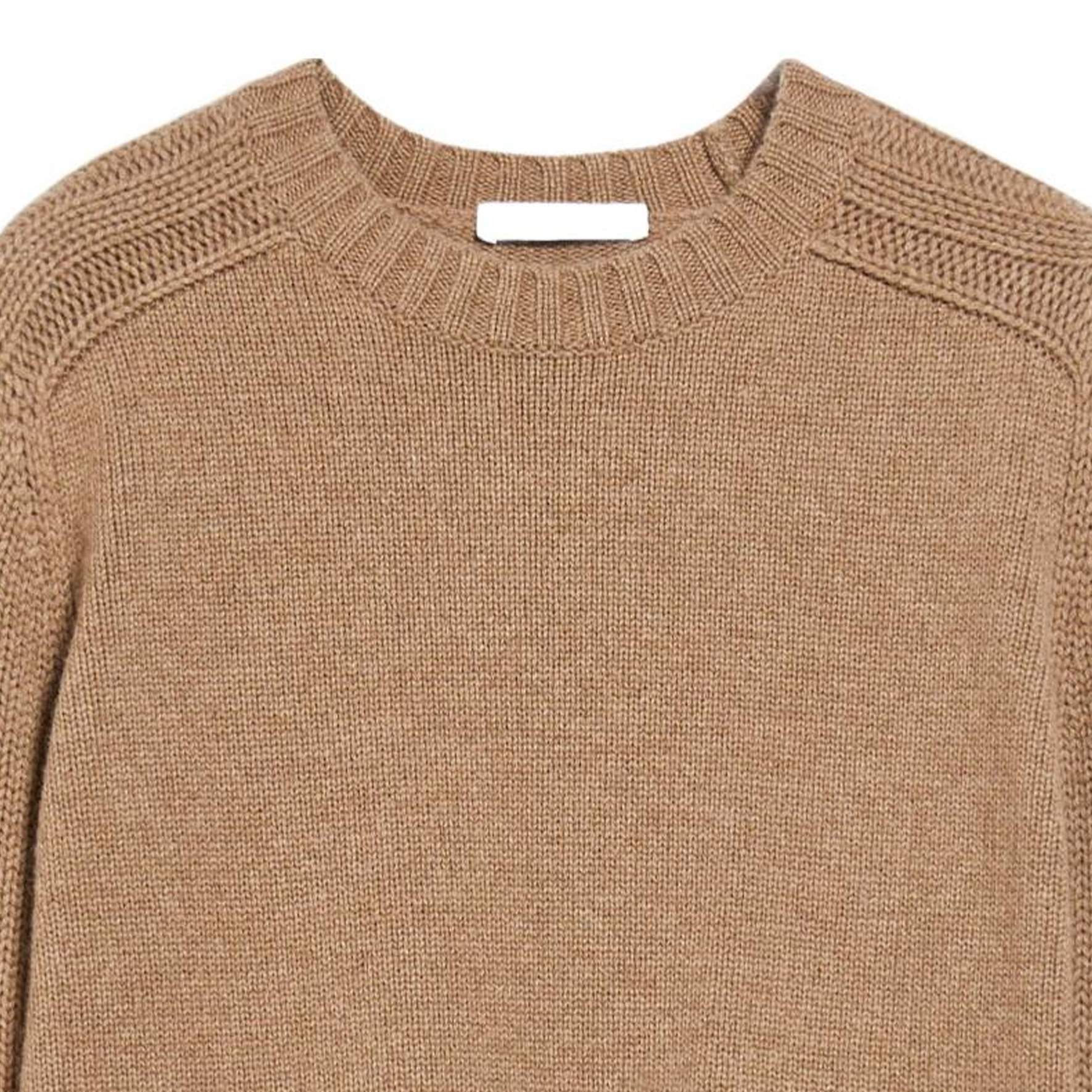 (Women) 'S Max Mara MaxMara  Sand Cashmere Crewneck Long-Sleeve Sweater 1361154106-003 圖 6