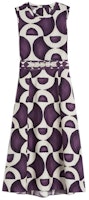 (Women) 'S Max Mara MaxMara Short Slim-Fit Round Neck Sleeveless Purple Dress 922619380600-001 (Women) 'S Max Mara MaxMara Short Slim-Fit Round Neck Sleeveless Purple Dress 922619380600-001