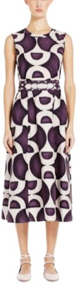 (Women) 'S Max Mara MaxMara Short Slim-Fit Round Neck Sleeveless Purple Dress 922619380600-001 Lookbook (Women) 'S Max Mara MaxMara Short Slim-Fit Round Neck Sleeveless Purple Dress 922619380600-001