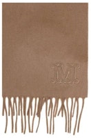 (Women) 'S Max Mara MaxMara Simple Comfortable Fringe Knit Scarf Light Brown 2345413136600068 (Women) 'S Max Mara MaxMara Simple Comfortable Fringe Knit Scarf Light Brown 2345413136600068