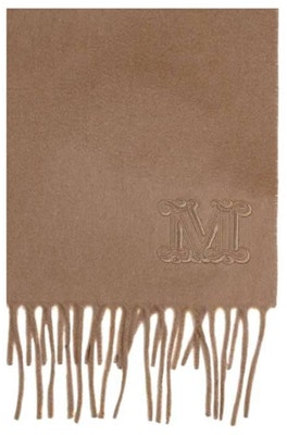(Women) 'S Max Mara MaxMara Simple Comfortable Fringe Knit Scarf Light Brown 2345413136600068 Order (Women) 'S Max Mara MaxMara Simple Comfortable Fringe Knit Scarf Light Brown 2345413136600068