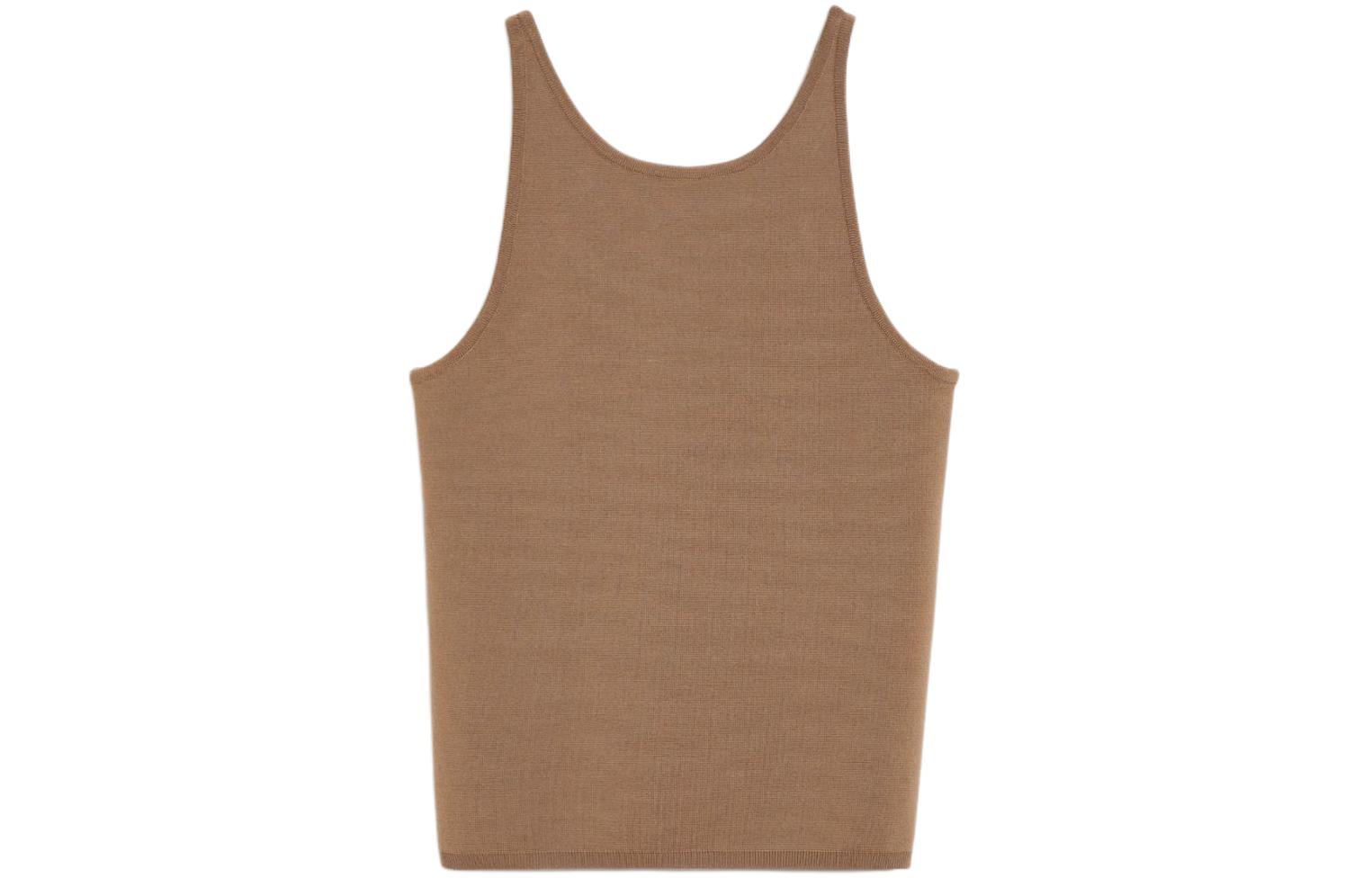 Order (Women) 'S Max Mara MaxMara  Sleeveless Crew Neck Brown T-Shirt 1361074106003 - ALFEO