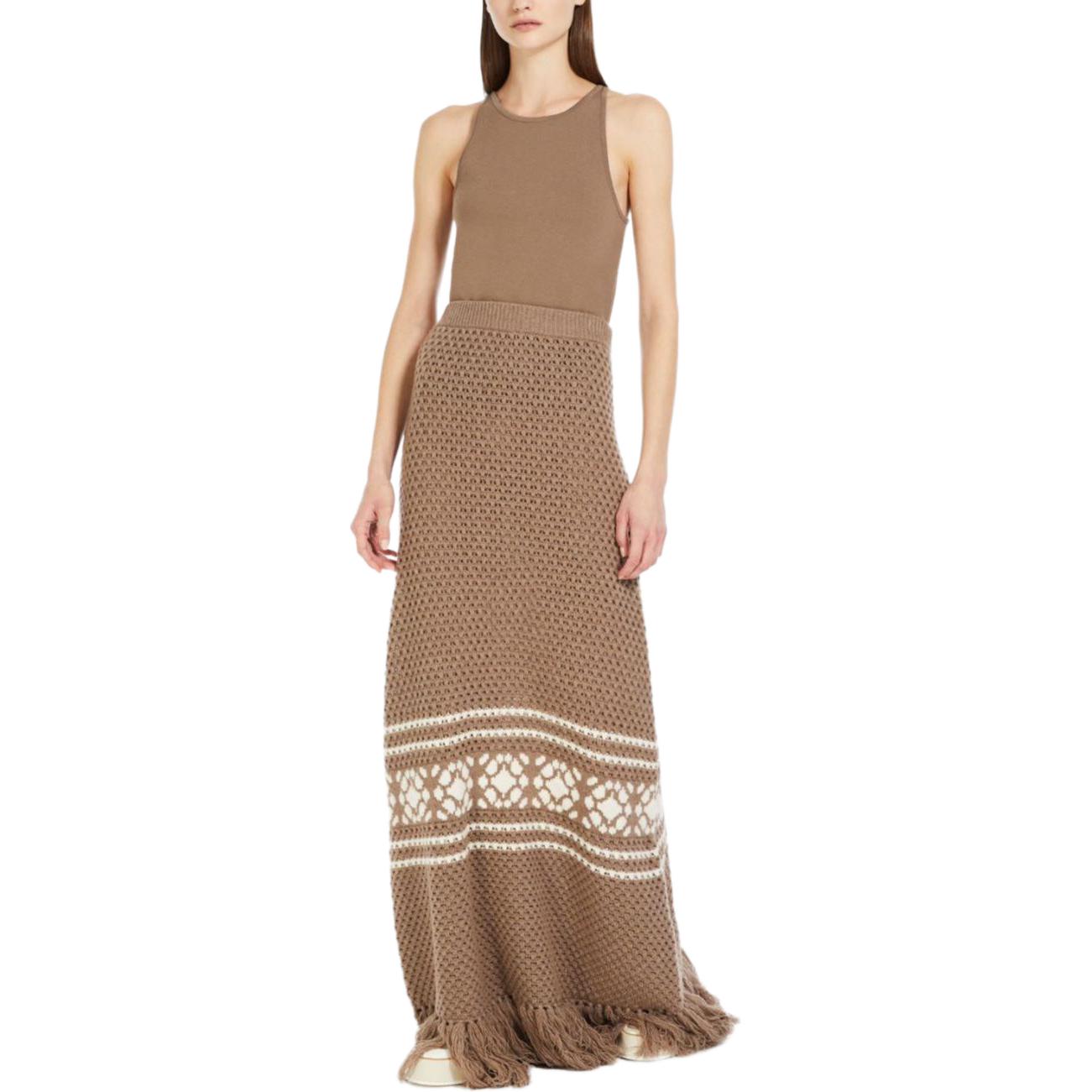 Lookbook (Women) 'S Max Mara MaxMara  Sleeveless Crew Neck Brown T-Shirt 1361074106003 - ALFEO