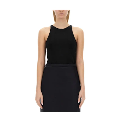 (Women) 'S Max Mara MaxMara Slim-Fit Sleeveless Tank Top Black 2411361071600-008