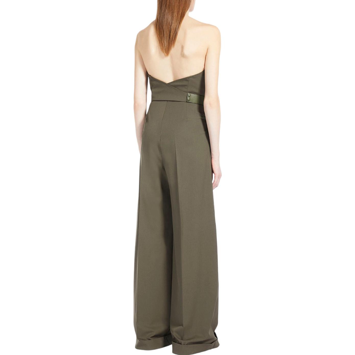 Shop (W) ''S マックスマーラ ソリッド アーミーグリーン ワイドレッグ ジャンプスーツ. 2312460133-006
