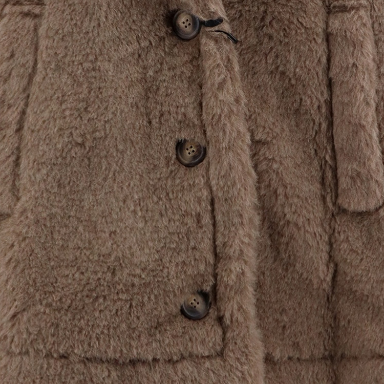 Purchase (W) ''에스 맥스마라 브라운 버튼 캐주얼 케이프 클로크'' 4731144106-025