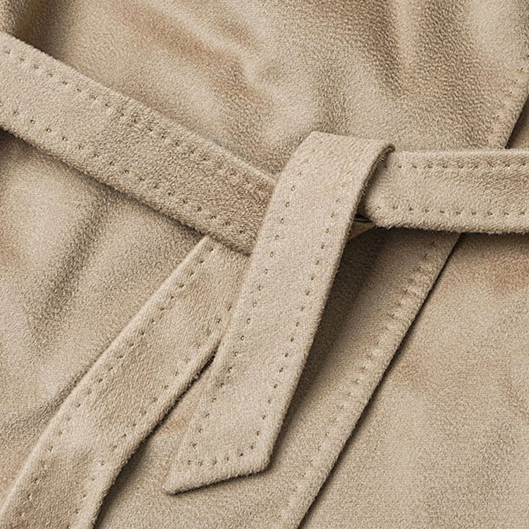 (Women) 'S Max Mara MaxMara  Solid Brown Long Wool Coat with Belt MANGO-60162813-006 圖 7