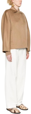 (Women) 'S Max Mara MaxMara Solid Button-Up Loose Fit Long Sleeve Jacket - Camel Brown 2421086051 Purchase (Women) 'S Max Mara MaxMara Solid Button-Up Loose Fit Long Sleeve Jacket - Camel Brown 2421086051