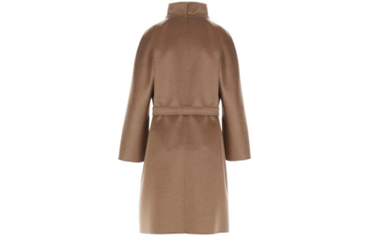 (Women) 'S Max Mara MaxMara  Solid Cashmere Open-Front Coat Brown 10110911600883-020 圖 3