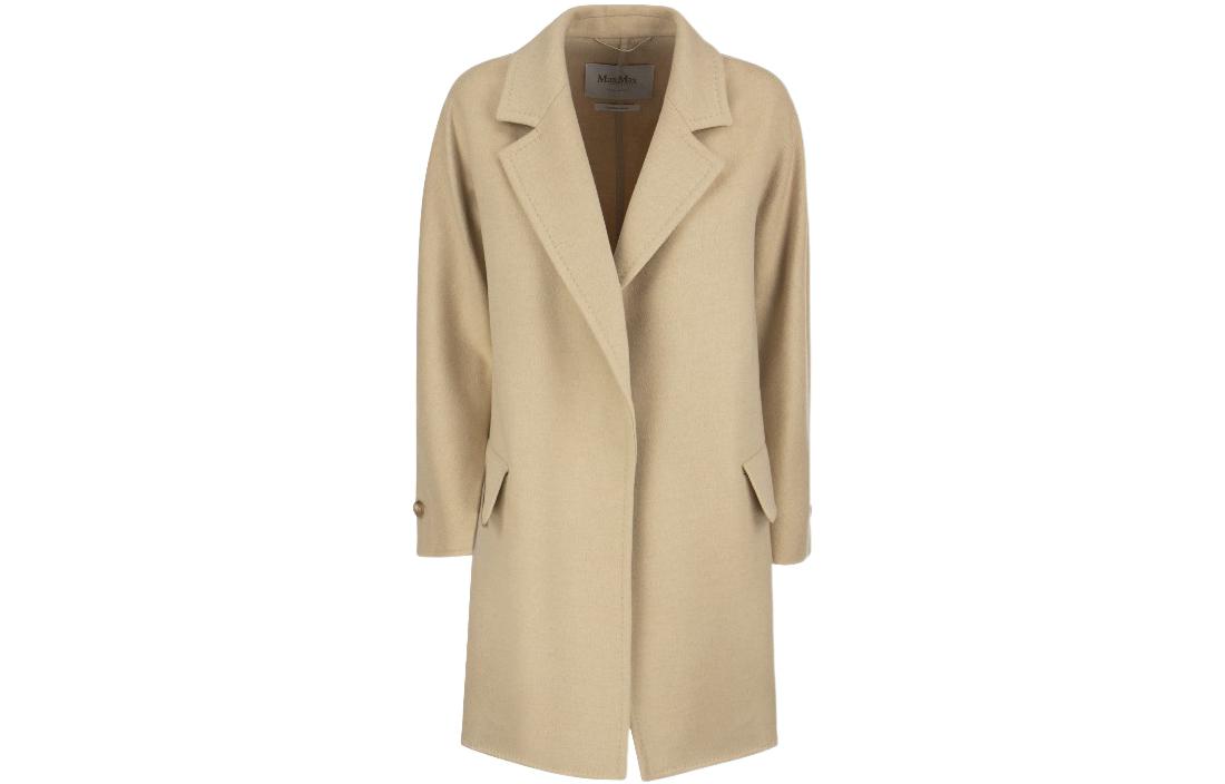 Order (W) ''Max Mara MaxMara Mantel Kasual Solid Warna Khaki'' 10110428600-002