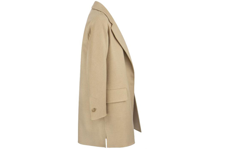 Shop (W) ''Max Mara MaxMara Mantel Kasual Solid Warna Khaki'' 10110428600-002