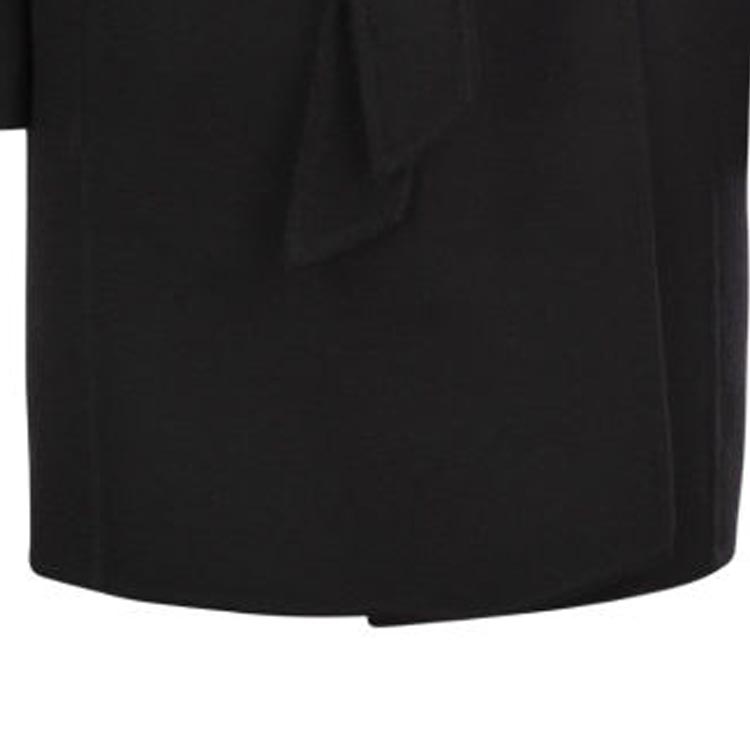 (Women) 'S Max Mara MaxMara  Solid Color Belted Casual Coat Black 1011084106-004 圖 9